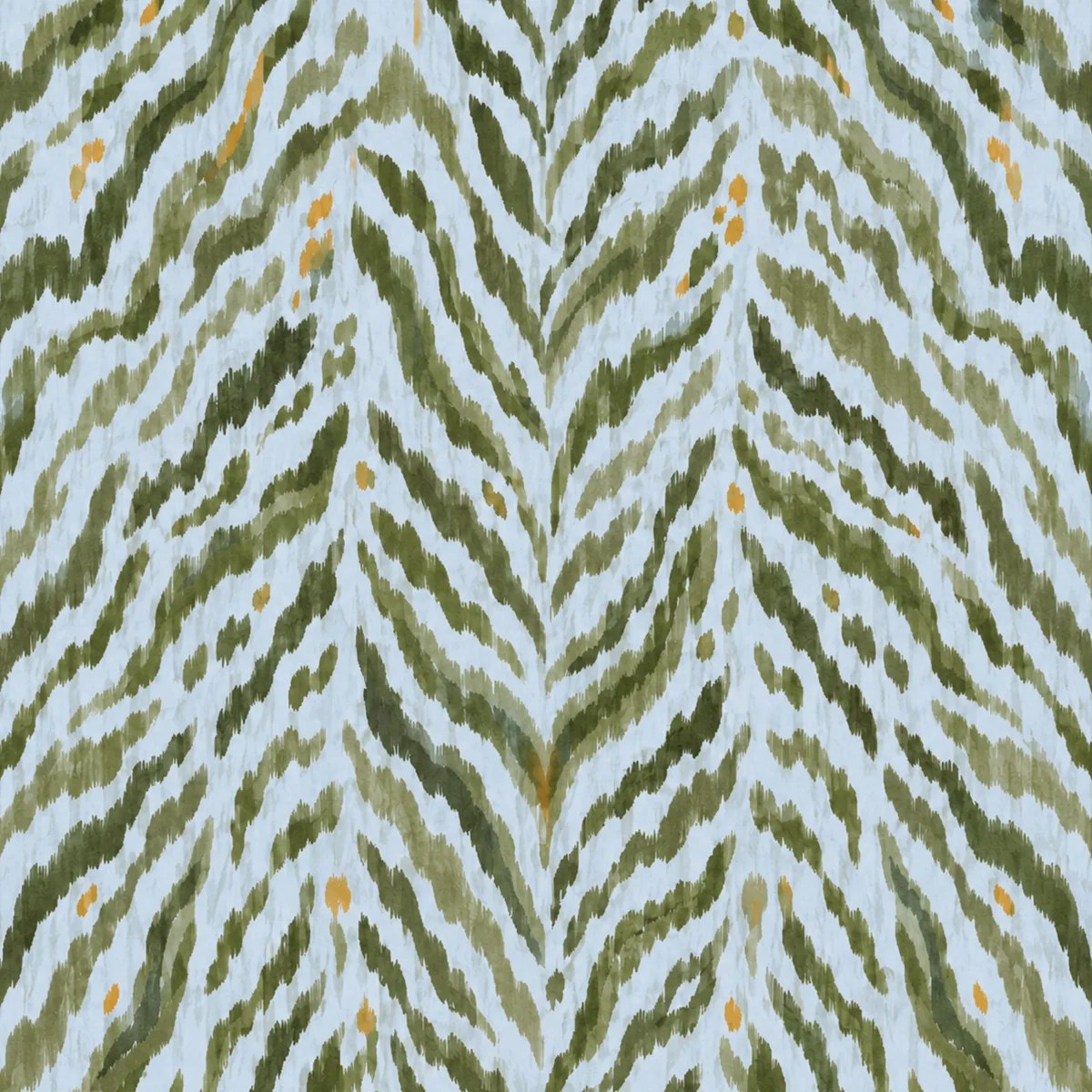 Mahjong Game Mat: Tigre Stripe in Blue & Olive