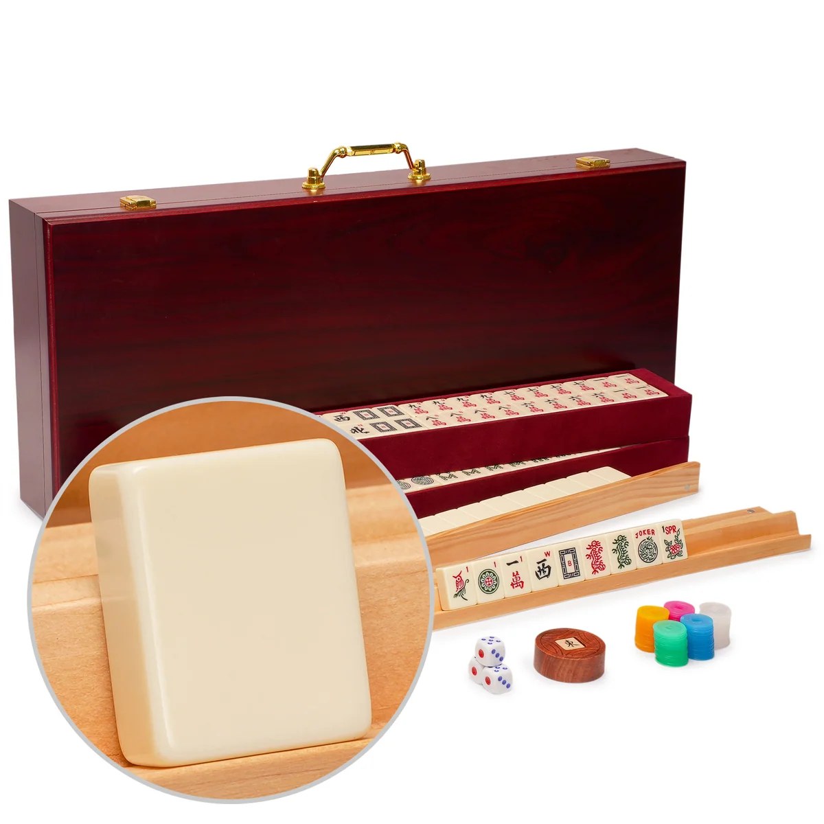 Yellow Mountain Imports “Classic Luxe” – Wooden Case, Magnetic Pusher Racks